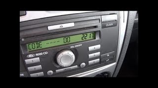 Ford radio keycode tutorial