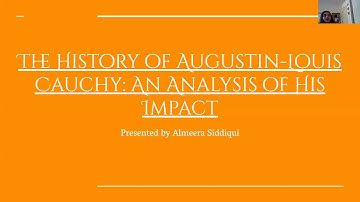 Life and Contributions of Augustin-Louis Cauchy