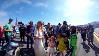 360 Danica meeting Jimmie Johnson's daughters