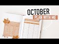 Bullet Journal OCTOBER PLAN WITH ME 2020 | halloween spreads and habit tracker