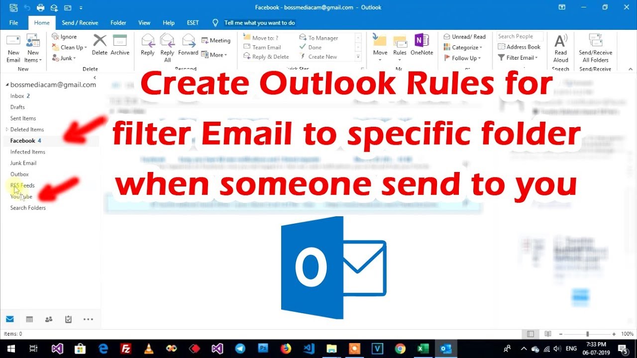 Create Outlook Email Rules Lopstreams