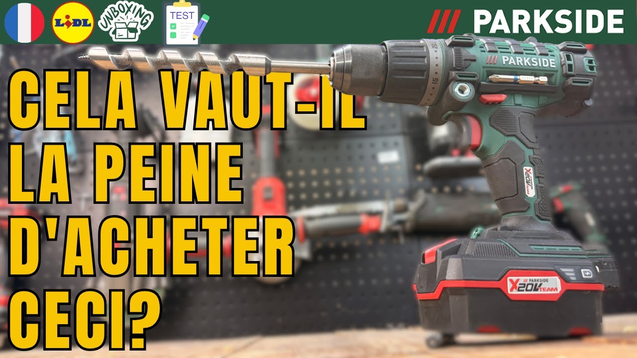 PERCEUSE-VISSEUSE À PERCUSSION SANS FIL 3 EN 1 20 V Parkside PSBSA 20-Li C3 FRANCE FRANÇAIS LIDL
