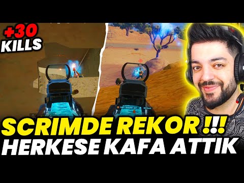 +30 KILLS !! SCRIMDE REKOR KILL HERKESE KAFA ATTIK - PUBG Mobile