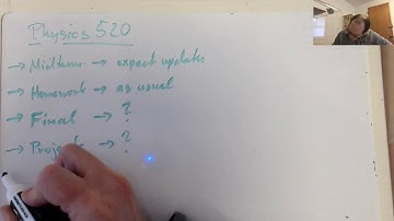 Physics 520 – March 17 – Transition to Online