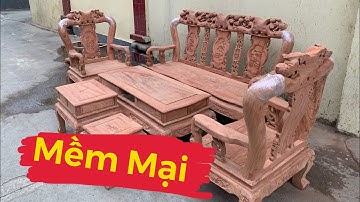 Bộ Bàn Ghế Minh Quốc Đào Cột 10 Gỗ Hương Đá|Đồ Gỗ Đình Huy