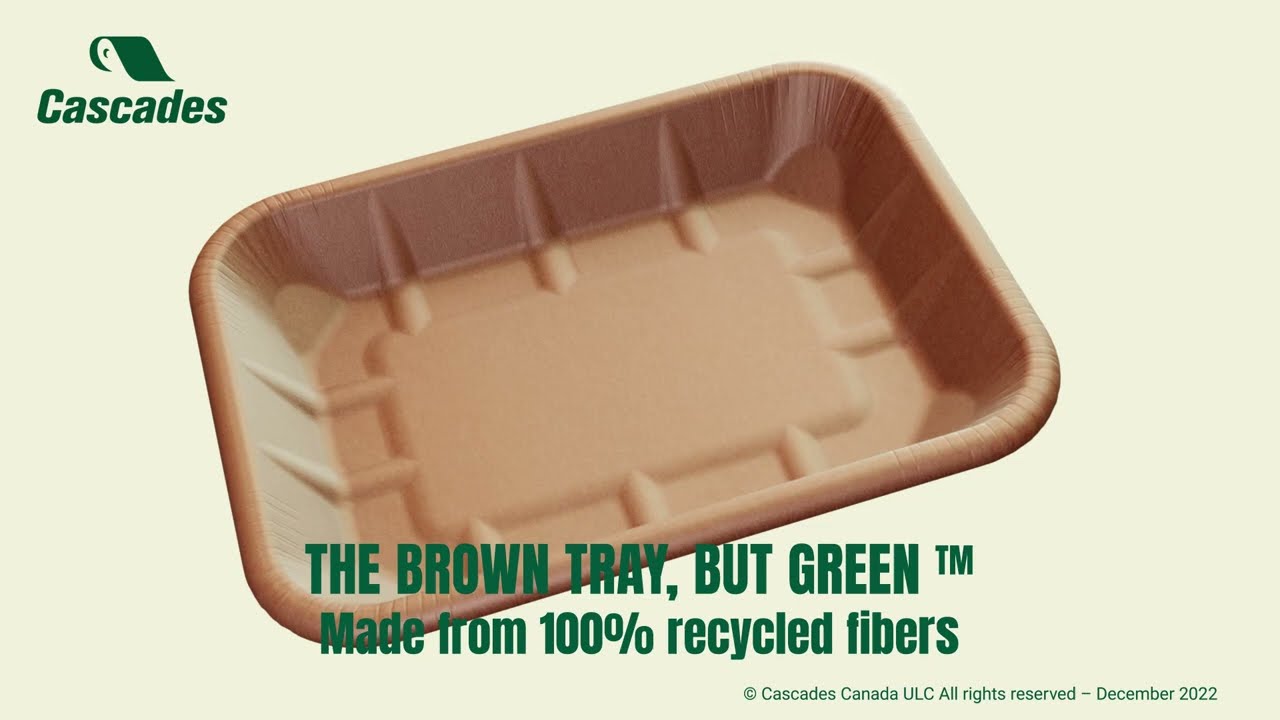 The brown tray, but green.
