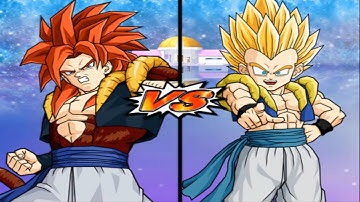 DBZ Budokai Tenkaichi 3 - Single Battle | Gogeta SSJ4 vs Gotenks SSJ