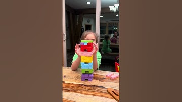 Cutest Jenga Player EVER🥰 Watch This 5-Year-Old Dominate the Game #jenga #game #educationalgames