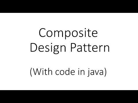 Video: Wat is een samengesteld ontwerppatroon in Java?