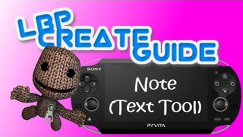 Note (Text Tool) (LBPVita)