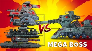 MONSTER BOSS VS MEGA BOSSES - การ์ตูนเกี่ยวกับรถถัง