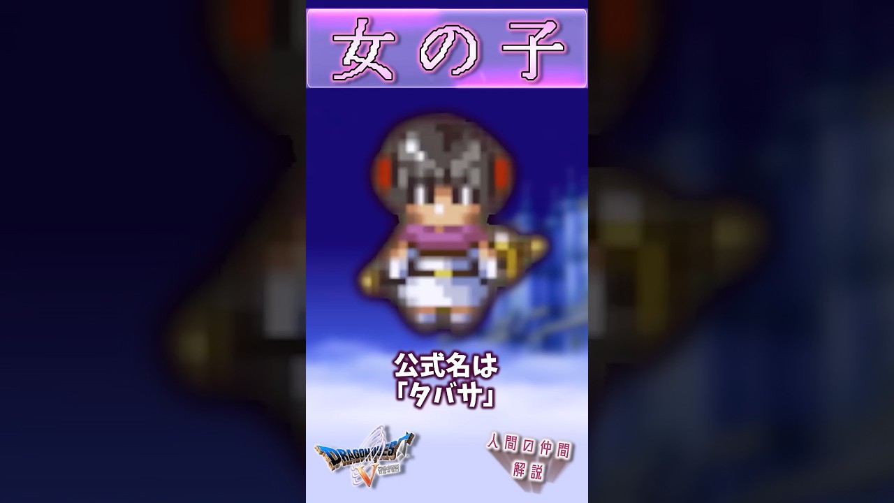 女の子【今更ドラクエ5仲間解説】