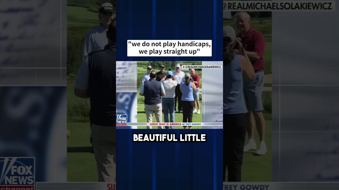 Fox New GUSHES over Trump's golf game #shorts