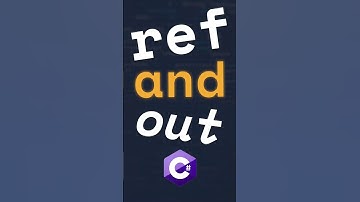 REF and OUT C# — What