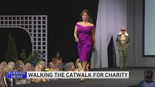 Micah attends catwalk event to raise money for charity