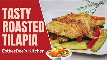 Tilapia Fish Filet with Veggies I Healthy Recipe
