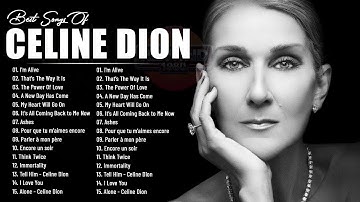 CÉLINE DION - ALBUM | Greatest Hits Immortal Of Céline Dion 20 Hits - Celine Dion Hits With Lyrics