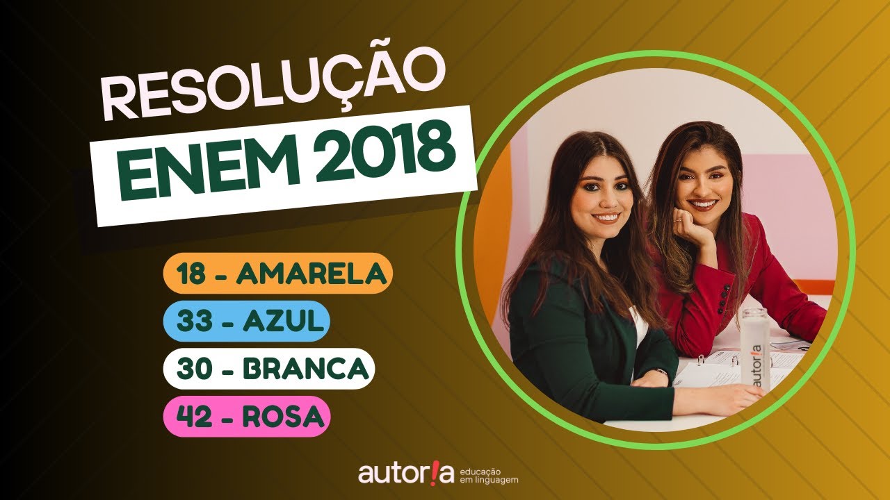 Enem 2018 - Autoria Linguagem - Questão 18 | Linguagens, prova amarela