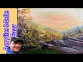 Acrylic painting Landscape Easy acrylic painting lesson