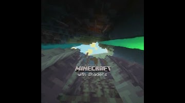 minecraft WITH vs WITHOUT SHADERS...🤩🥲