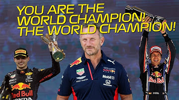 Christian Horner says it again to Max Verstappen (YOU ARE THE WORLD CHAMPION)