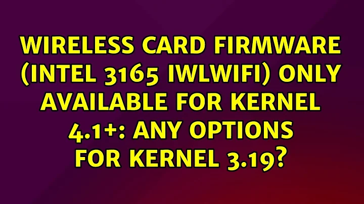 any options for kernel 3.19?