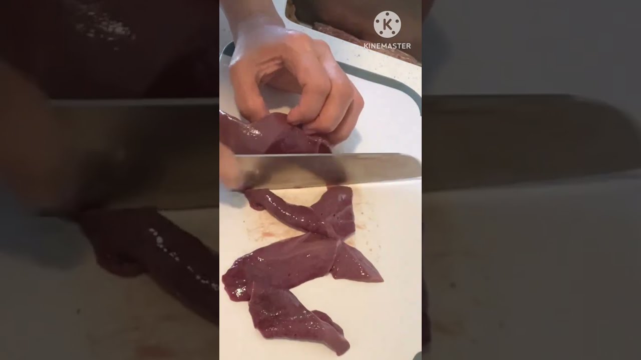 Slicing Pork Liver Howto Trending Video Satisfying Viral Shorts