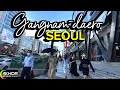 Seoul Walk - Gangnam-daero, 2021🇰🇷 GANGNAM, SEOUL, KOREA, 서울 강남대로 걷기, Samsung Town, 4K HDR 60fps