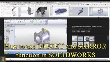 SOLIDWORKS BASIC TUTORIAL - How to use OFFSET and MIRROR function in SOLIDWORKS