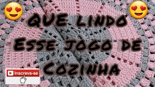 Jogo de Cozinha Tapetes, Item de Decoração Daia Camila Crochê 🧶 Nunca  Usado 85233139