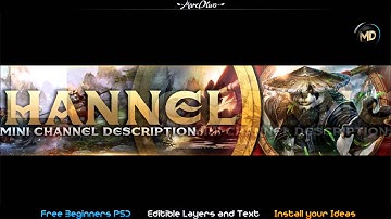 World of WarCraft. Free One Channel PSD/Template Layout & Changeble Text | By Marc Dtwo | 2013 |