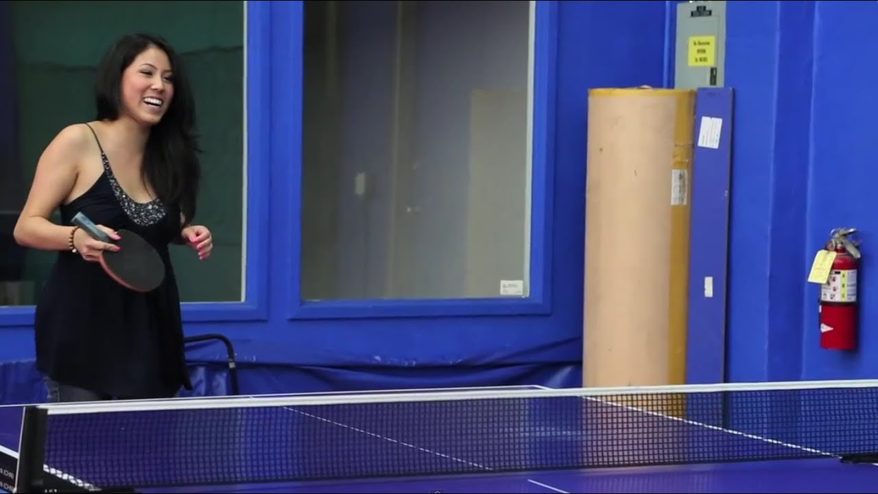 Scoring against 2012 Ping Pong Olympian Barney Reed! - YouTube