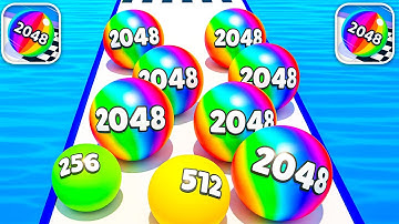 Ball Run 2048 Ultimate Challenge 🔵🔥 NOOB vs PRO vs HACKER Race | Walkthrough Max Gameplay FH3636