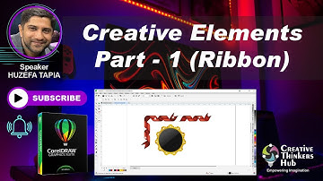 How to design a swirling Ribbon | CorelDraw tutorials | Creative Thinkers Hub | Huzefa Tapia