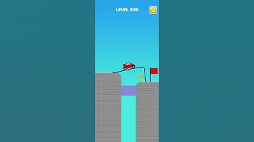 Draw Bridge puzzle level 509 #bridge #game #games #gaming #shortvideo #gameplay #draw #shorts #short