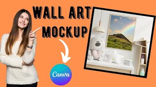 How can create a wall art mockup#easydesign #canvatutorial#canvadesign