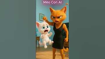 Mèo con bị mẹ kế đuổi ra khỏi nhà #shorts #cat #ai #meow #meo
