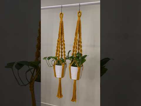 حامل نباتات مكرمية بأسهل طريقة