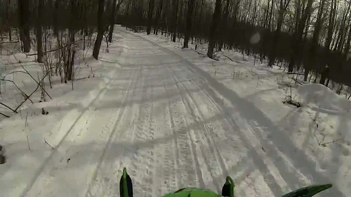 winding trail between shell lake and spooner