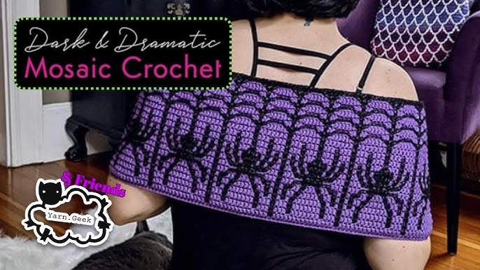 Dark & Dramatic Mosaic Crochet: A Master Guide to Overlay Colorwork with 15 Modern Goth & Alternative Patterns [Book]