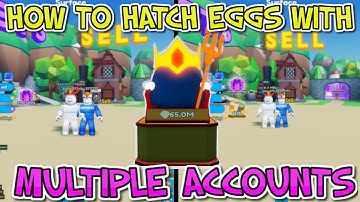 HOW TO HATCH EGGS WITH MULTIPLE ACCOUNTS AT ONCE IN MINING SIMULATOR 2 ROBLOX