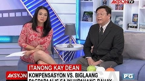 Itanong kay Dean | Kompensasyon vs. pagpapaalis sa inuupahang bahay