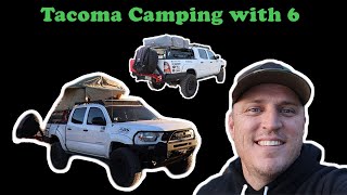 Camping Off of a Tacoma with a family of 5 and a dog