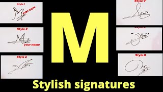 Signature M Professional Signature For Letter M