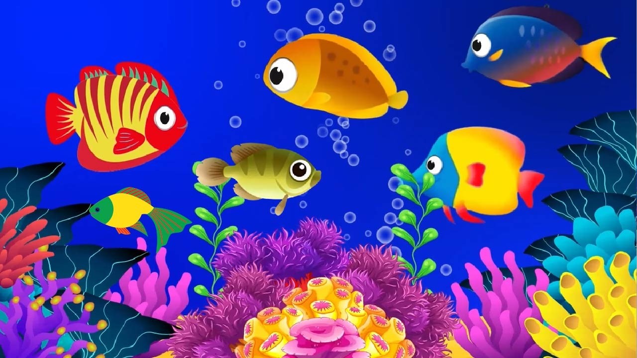 Baby Lullaby🐟Soothing fishes🐟Calming Undersea Animation🐟Aquarium #lullaby #sleepmusic #418