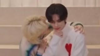 1:08 Felix can't keep his hands off Hyunjin