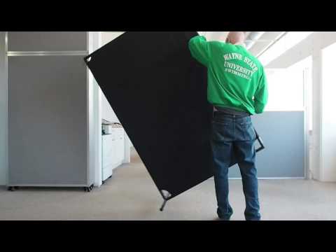 Painless Portable Partition Wall Flips and Makes Space Creation A Cinch