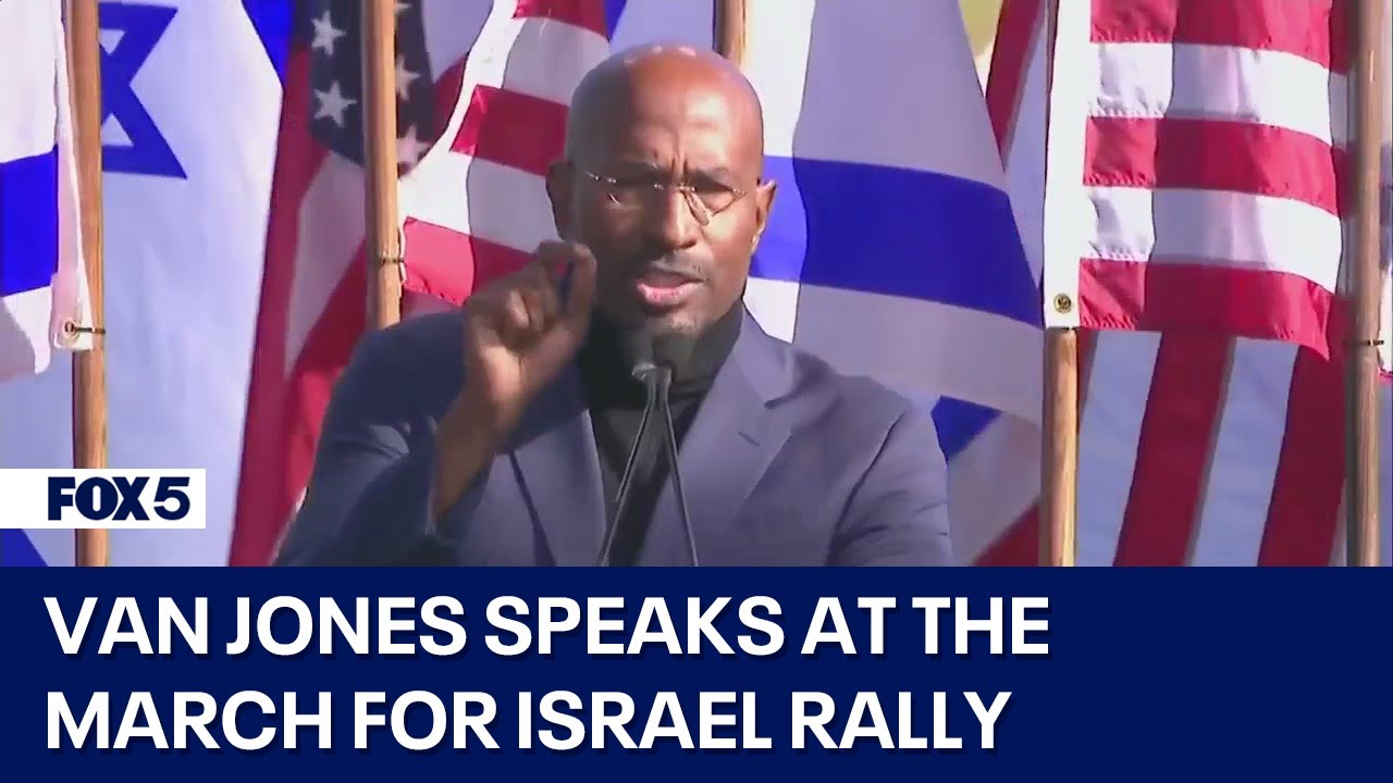 ⁣Van Jones speaks at the March for Israel rally in DC