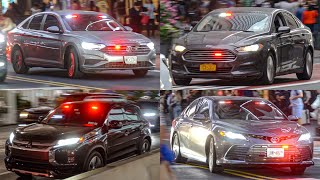 ⁴ᴷ *RARE VW JETTA* [NYPD] Unmarked vehicles responding urgently around MIDTOWN
