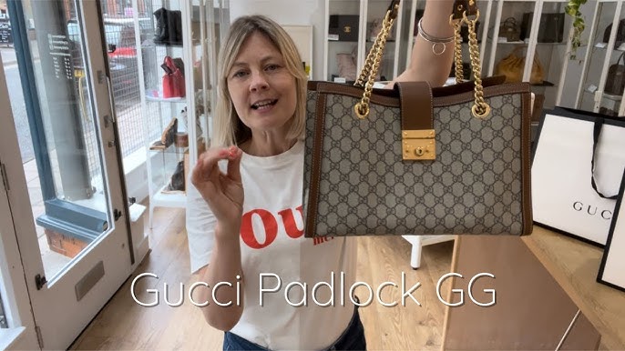 gucci padlock medium gg shoulder bag